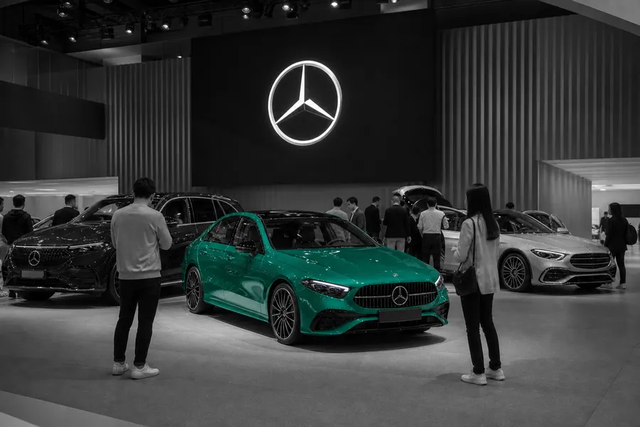 Mercedes profit forecast illustration