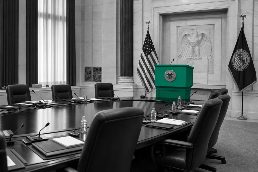 Fed minutes divided FOMC illustration
